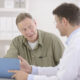 older man visiting doctor